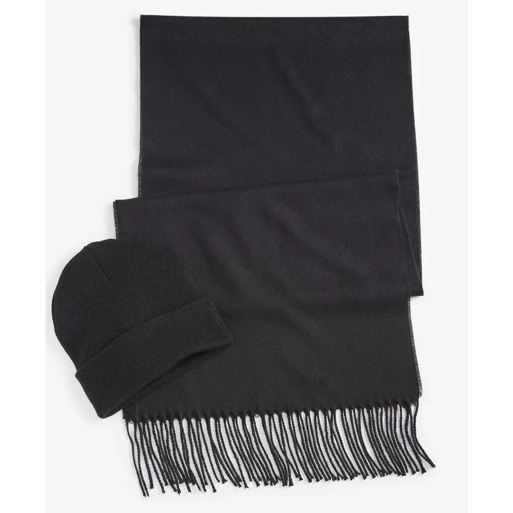 Club Room Men Beanie & Scarf Set Black One Size